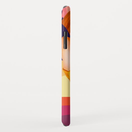 Aangepast DIY Monogrammen zonsondergang paars Case-Mate iPhone Case (Achterkant/rechts)