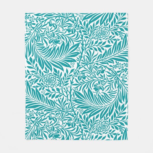 Aangepast DIY Schattig schattig bloempatroon wit b Fleece Deken (Voorkant)