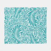 Aangepast DIY Schattig schattig bloempatroon wit b Fleece Deken (Voorkant (Horizontaal))