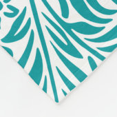 Aangepast DIY Schattig schattig bloempatroon wit b Fleece Deken (Hoek)