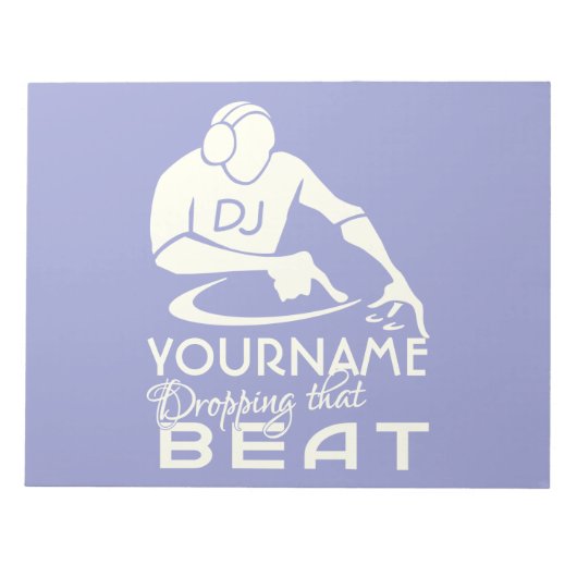 Aangepast DJ-notebook Notitieblok (Voorkant)