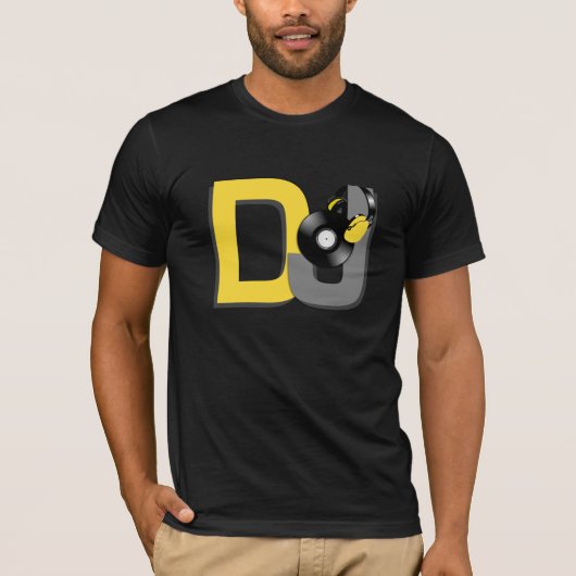Aangepast DJ-shirt - kies stijl en kleur T-shirt (Voorkant)