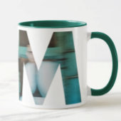 Aangepast DM: Afgeknipte Blauwe Afbeelding Mok