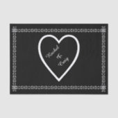 Aangepast document voor bruiloft tissuepapier (Voorkant)