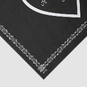 Aangepast document voor bruiloft tissuepapier (Detail)