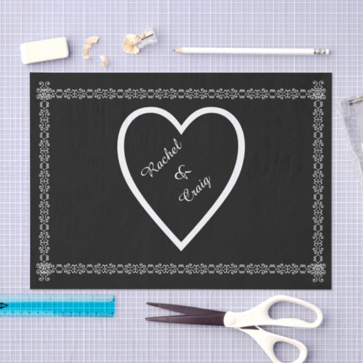 Aangepast document voor bruiloft tissuepapier (Craft)