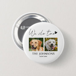 Aangepast doen we ook huisdier bruiloft ronde button 5,7 cm