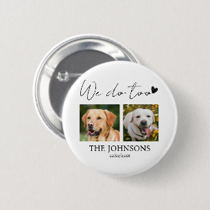 Aangepast doen we ook huisdier bruiloft ronde button 5,7 cm