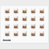 Aangepast doen we ook huisdier bruiloft ronde sticker (Vel)