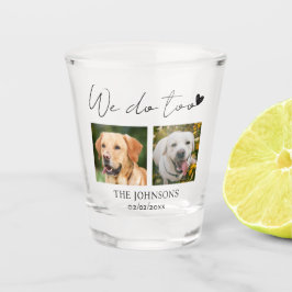 Aangepast doen we ook huisdier bruiloft shot glas