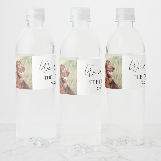 Aangepast doen we ook huisdier bruiloft waterfles etiket (Flessen)