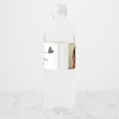 Aangepast doen we ook huisdier bruiloft waterfles etiket (Achterkant)