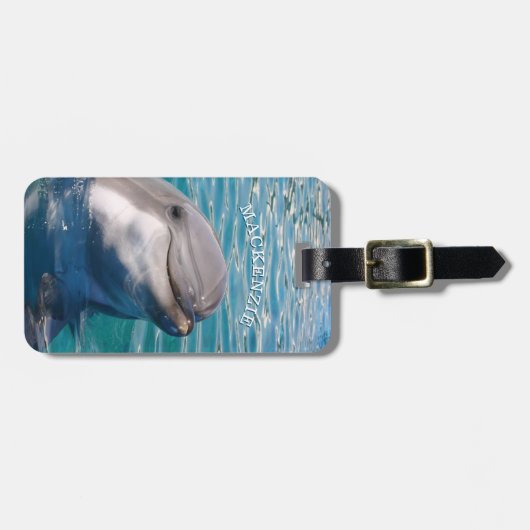 Aangepast Dolphin Bagagelabel (Voorkant horizontaal)