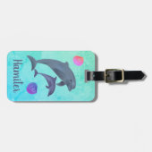 Aangepast Dolphin Bagagelabel (Voorkant horizontaal)