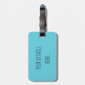 Aangepast Dolphin-Bagagelabel Bagagelabel (Achterkant verticaal)