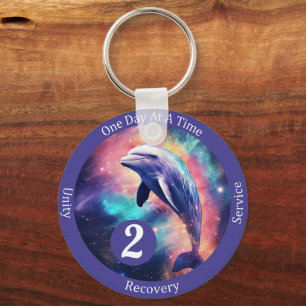 Aangepast Dolphin Herstelpunt Mijlpaal Cadeau - Nu Sleutelhanger