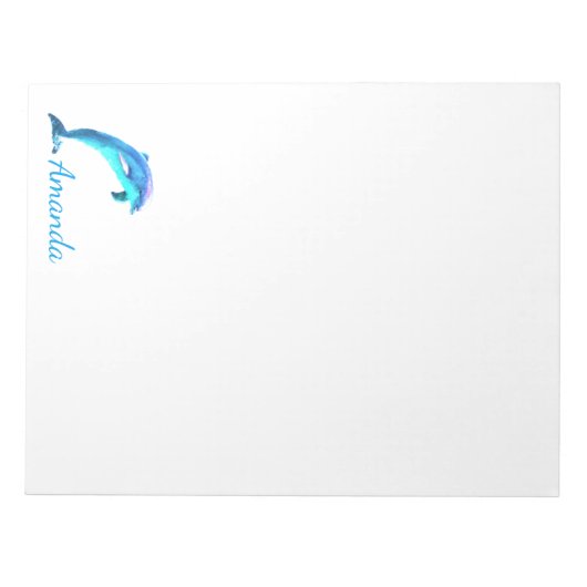 Aangepast Dolphin Notitieblok (Voorkant)