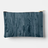 Aangepast donker Blauwgroen blauw houtnerfpatroon Etui (Achterkant)