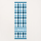 Aangepast donker Blauwgroen Licht Blauw Witte Pset Yogamat (Voorkant)