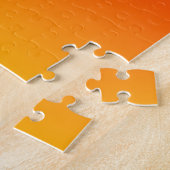 Aangepast donker Oranje geel Legpuzzel (Zijkant)