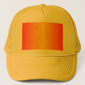 Aangepast donker Oranje geel Trucker Pet (Voorkant)
