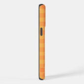 Aangepast donker Sinaasappel lichtgeel geruit patr iPhone Hoesje (Rechterkant)