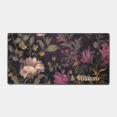 aangepast donkerbloempatroon bureaumat (Voorkant)