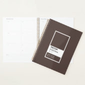 Aangepast donkerbruin Notitieboek | Gepersonalisee (Display)