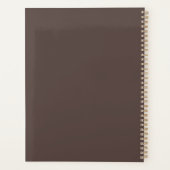 Aangepast donkerbruin Notitieboek | Gepersonalisee (Achterkant)