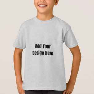 Aangepast donkergrijs ontwerp foto of tekst toevoe t-shirt