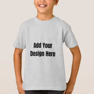 Aangepast donkergrijs ontwerp foto of tekst toevoe t-shirt