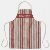 Aangepast  donkerrood eiwit voor zwarte tinten str schort (Voorkant)