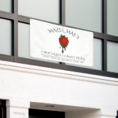 Aangepast door chocolade gedekte aardbeienbanner spandoek (Buitenkant Gebouw)