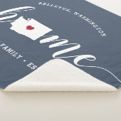 Aangepast door de staat Washington Home Sherpa Deken (3/4)