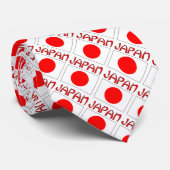 Aangepast door Japan en Japanse vlag Stropdas (Opgerold)