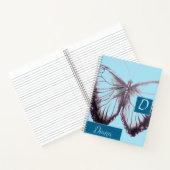 Aangepast door naam Butterfly Notitieboek (Binnen)