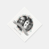 Aangepast door uw foto Kwarts roze woud Servetten (Hoek)