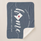 Aangepast door Washington DC Home Town Sherpa Deken (Voorkant)