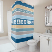 Aangepast douchegordijn voor buisverankeringen en  (In situ)