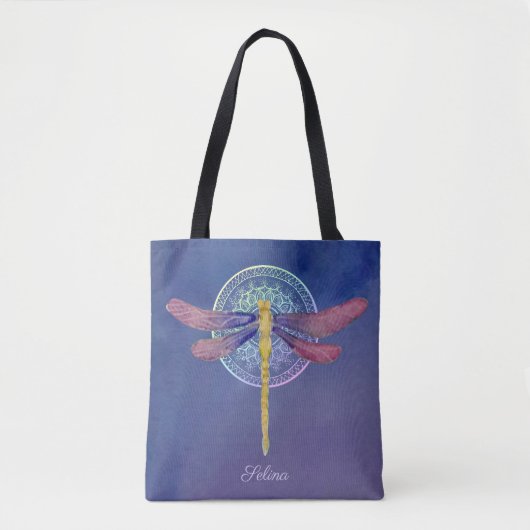 Aangepast Dragonfly-Tas Tote Bag (Voorkant)