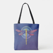 Aangepast Dragonfly-Tas Tote Bag (Achterkant)