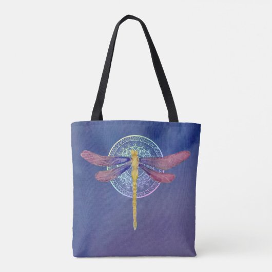 Aangepast Dragonfly-Tas Tote Bag (Achterkant)