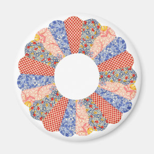 Aangepast  Dresden Bord Quilt Magnet