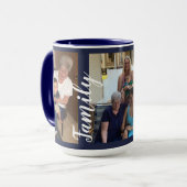 Aangepast drie fotocollage | Familieliefde Mok (Voorkant links)