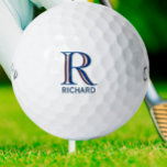 Aangepast Drie gelaagd Monogram met Voornaam Golfballen<br><div class="desc">UNIEKE LAYERING VAN DE MONOGRAM — kijk goed en je ziet drie kleuren, wat het gevoel van diepte geeft. Aangepast aanvullend met de voornaam. Een speciaal idee voor een cadeau of je kunt gewoon genieten van jezelf! Als u ontwerpvragen of speciale vragen hebt, kunt u een e-mail sturen naar: charmdesignstudio@rcn.com...</div>