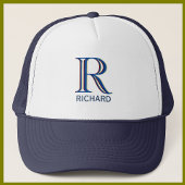 Aangepast Drie gelaagd Monogram met Voornaam Trucker Pet