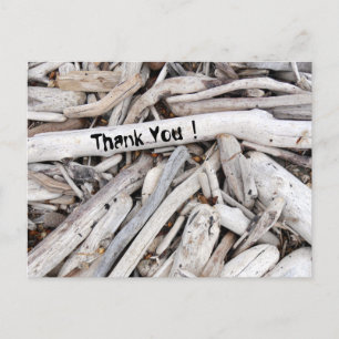 Aangepast driftwood briefkaart