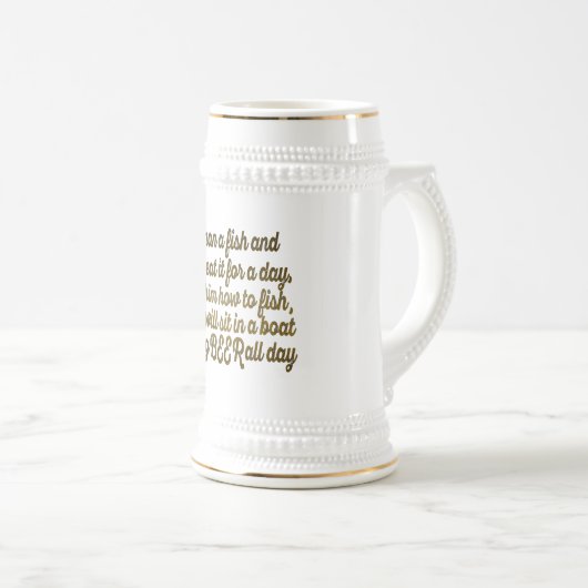 Aangepast Drink Beer Pun Funny Beer Sarcasm Bierpul (Voorkant rechts)