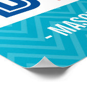 AANGEPAST DROOM GROOT KLEINE ONE typografie felle  Poster (Hoek)