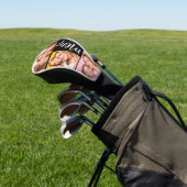Aangepast dubbel moeder geschatte jaren script zwa golfheadcover (Insitu)